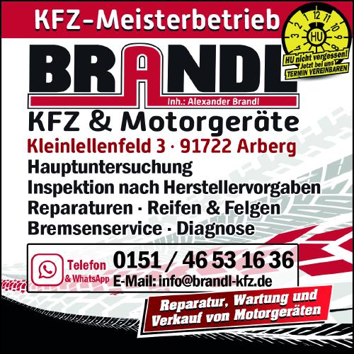 Logo des Unternehmens Brandl Kfz + MotorgerÀte